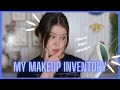how much makeup does a small makeup YouTube have...|| Makeup Inventory Check-In 2023||