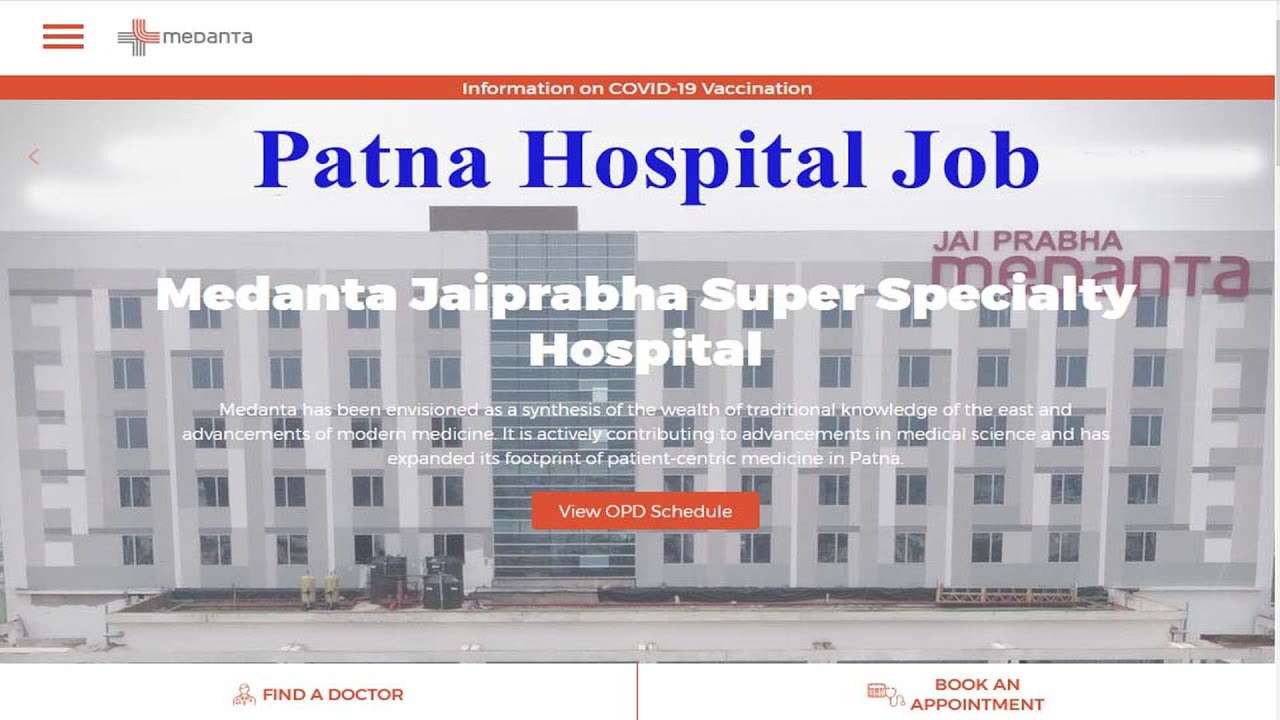 Medanta hospital Patna Jobs. #Patna #Medanta #Bihar #Hospital - YouTube