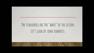 Understanding Lesson Plan Standards