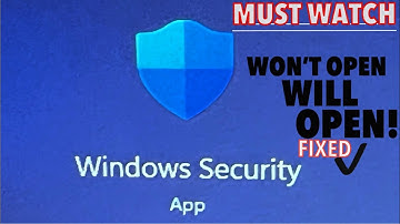 FIX✅Windows Security Won