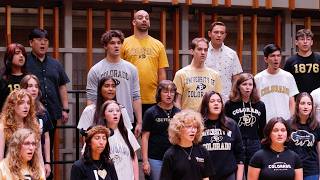 CU Boulder Choirs perform university alma mater (2026)