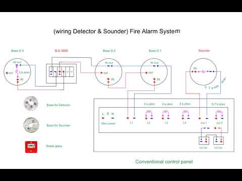 Explain Wiring for Fire Alarm Conventional - YouTube