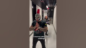 Zelina Vega does the chancla challenge with Rey Mysterio!