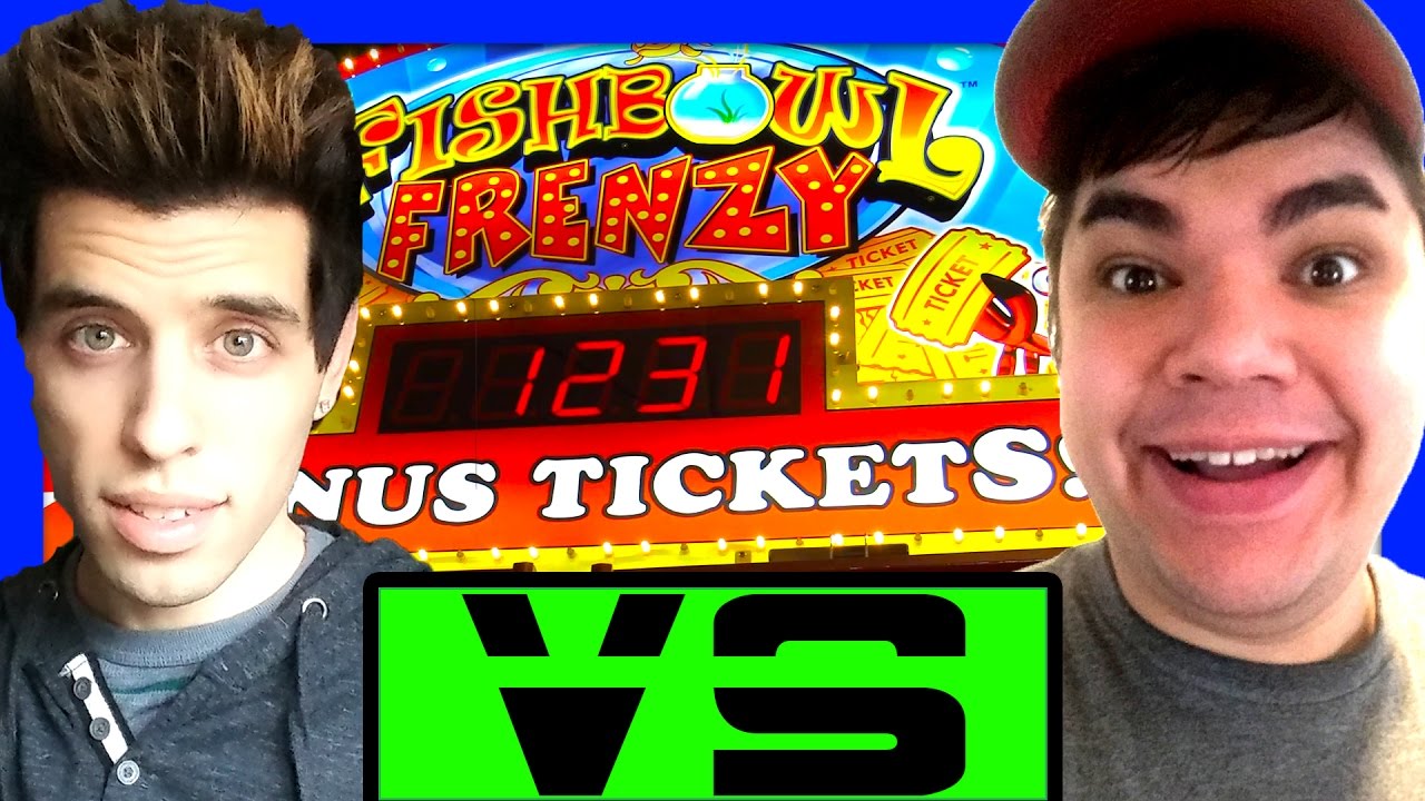 WHO WILL WIN MORE ARCADE TICKETS WITH $30?! - YouTube