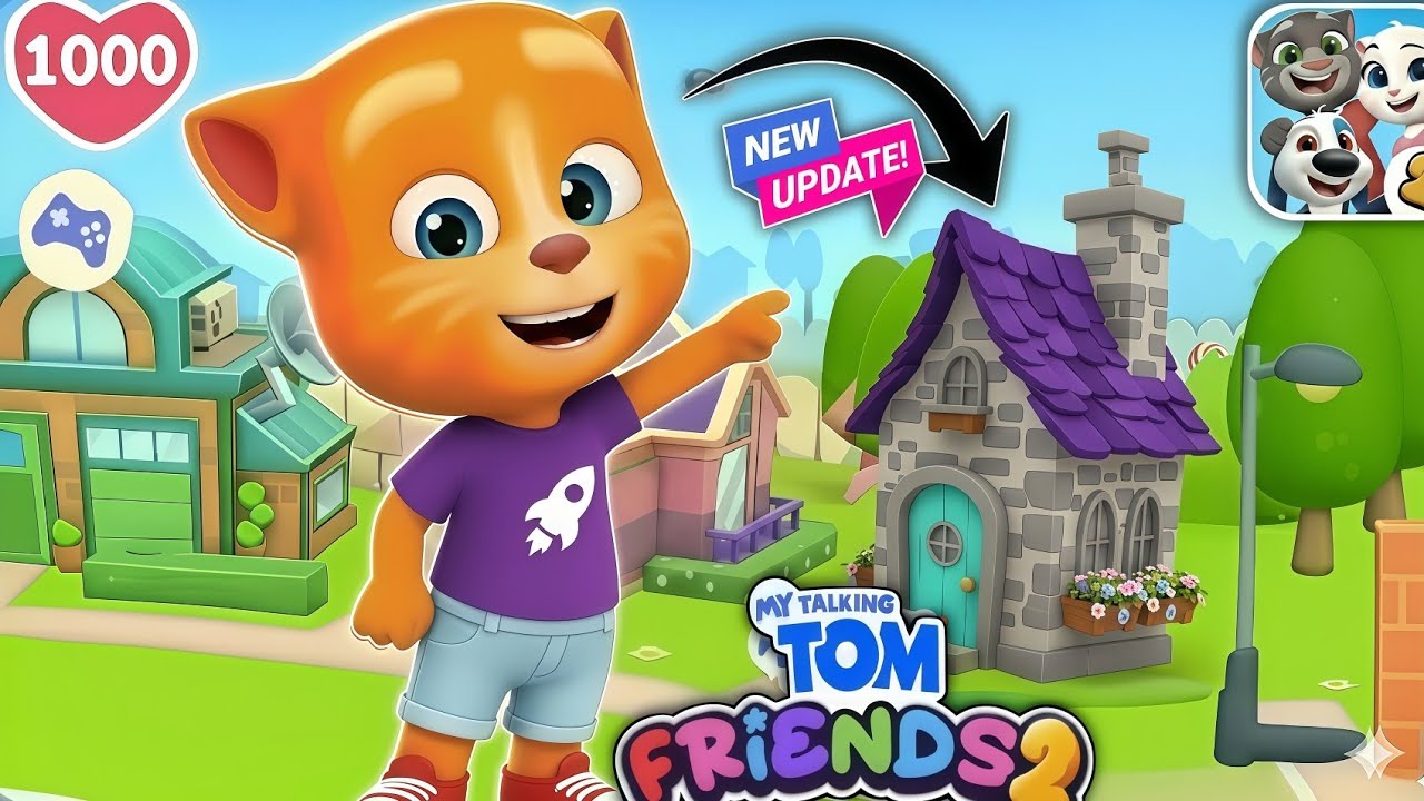 "WOW 😳 Ginger's Secret House REVEALED! 🏠✨ | My Talking Tom Friends 2 NEW Update"