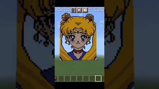 SAILOR MOON PIXEL ART  MINECRAFT #shorts