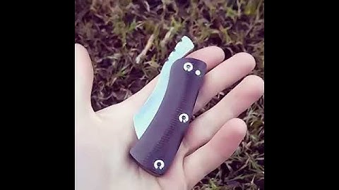 Friction folder by Andrew Berest. Very simple tactical Friction folder knife.