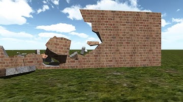 Unity3D glued voronoi fragment destruction 60FPS