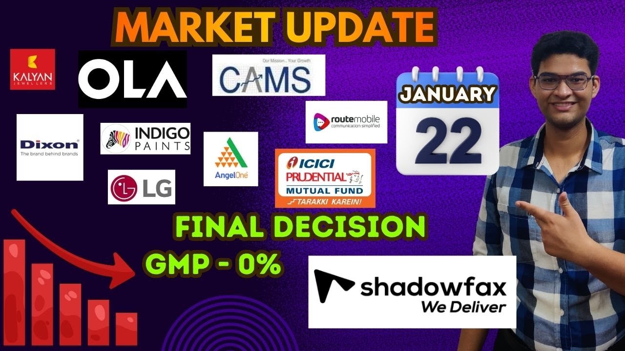 Market Update | Stocks to Buy | Shadowfax Technologies IPO GMP | Shadowfax Technologies IPO