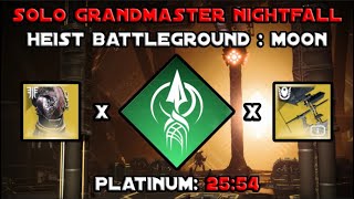 Solo Grandmaster Nightfall - Heist Battleground Moon - Strand Hunter [Destiny 2]