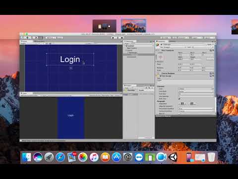 Unity 5 (Android) Lession 1:  Simple Login & Change Scene