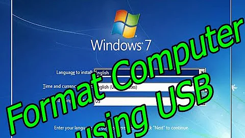 Formatting and Clean Install of Windows 7 (using USB)