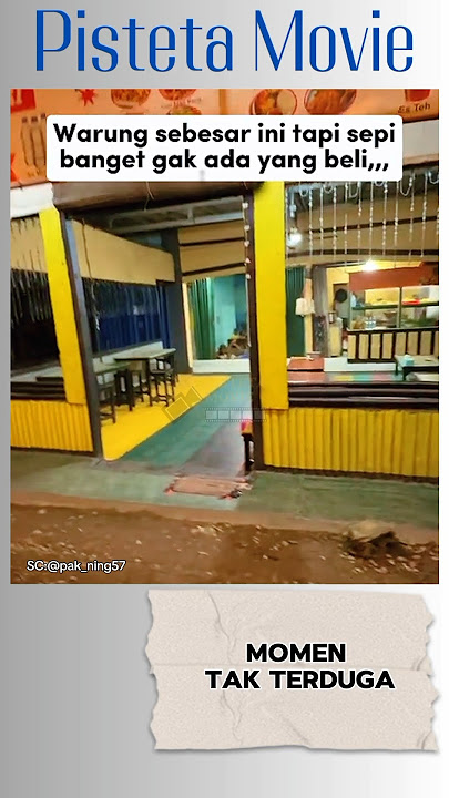 Momen tak terduga saat pengendara hendak membeli di warung yang sepi #shorts #warung