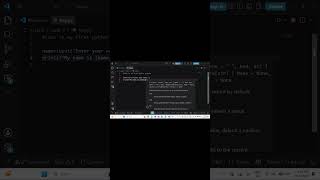 Project 1/100 🚀 #100daysofcode #coding #programming #python #programming #youtubeshorts