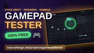 Gamepad Tester — Free Controller & Stick Drift Test (Windows) screenshot 1