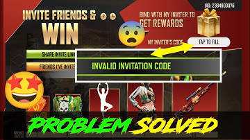 free fire max invalid invitation code problem Solved