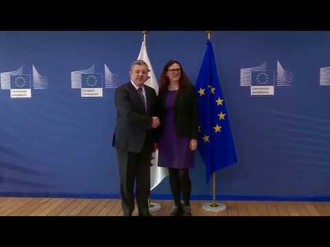 შეხვედრა ევროკომისარ სესილია მალმსტრომთან