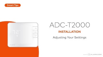 Adjust the Settings on your T2000 Smart Thermostat