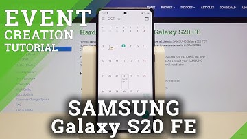 How to Add Event to Calendar in SAMSUNG Galaxy S20 FE – Set Up Reminder