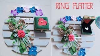 Ring tray// engagement tray // ring platter//ring ceremony