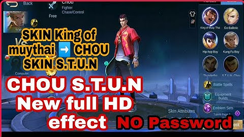 CHOU ELITE TO S.T.U.N SCRIP No password  Mobile legend