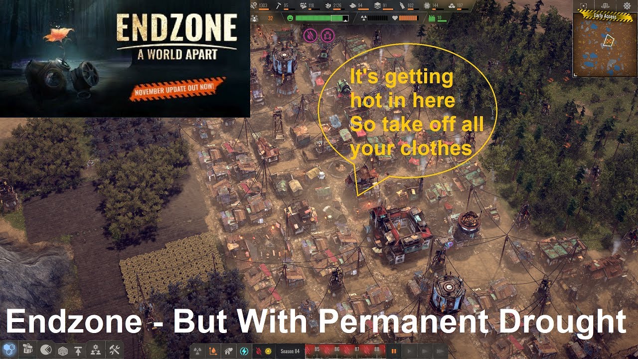 Endzone: A World Apart - Colony Builder - Permanent Drought - No commentary gameplay