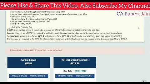 F.Y 2018-19 GSTR 9/9C Due Date not Extended| GSTR 9/GSTR 9C GSTR 9A Annual Return Filing Due Date