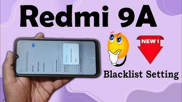 Redmi 9a new Blacklist Setting 🔥Redmi new blacklist setting #blacklistsetting#blacklist