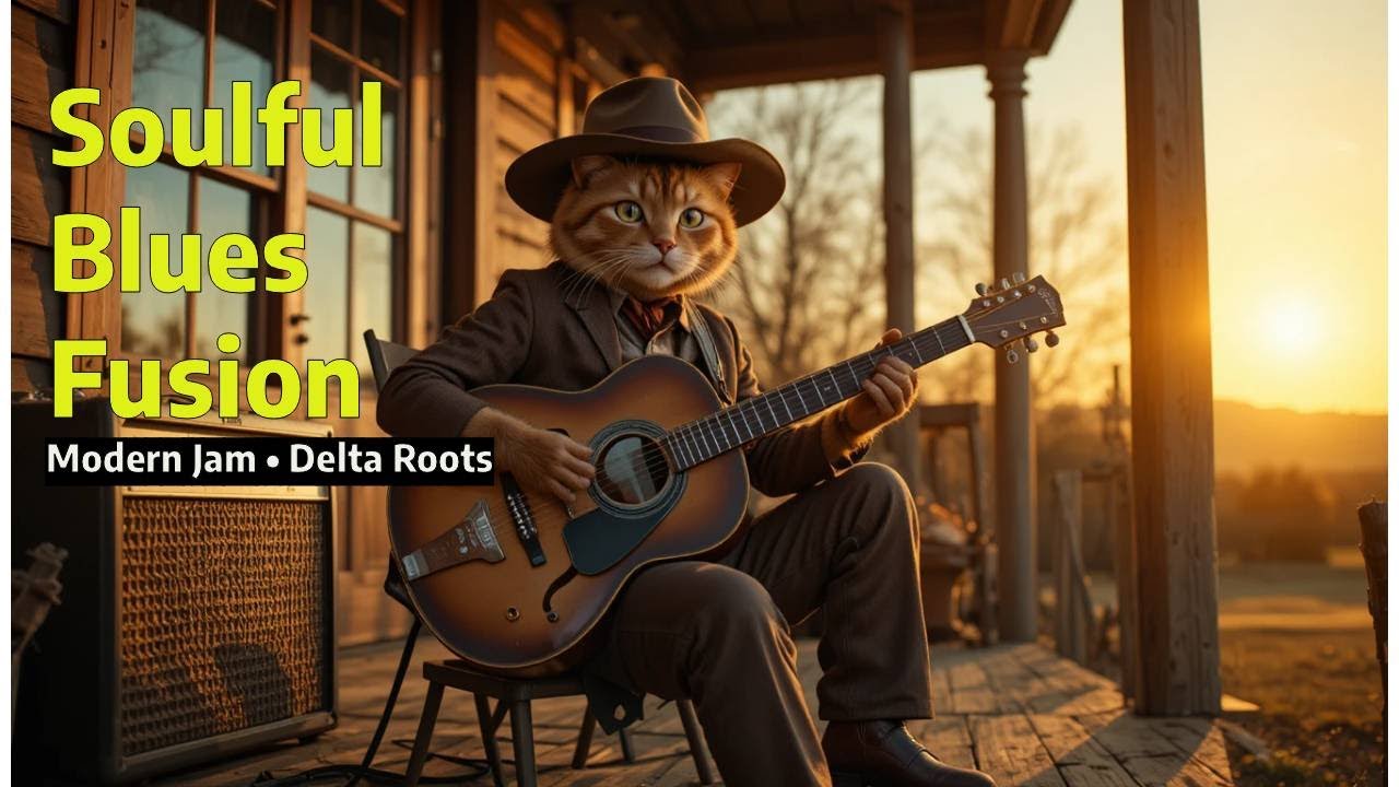 🎸 Cinematic Modern Blues Jam 🎥 | Soulful Guitar & Delta Roots Fusion ...