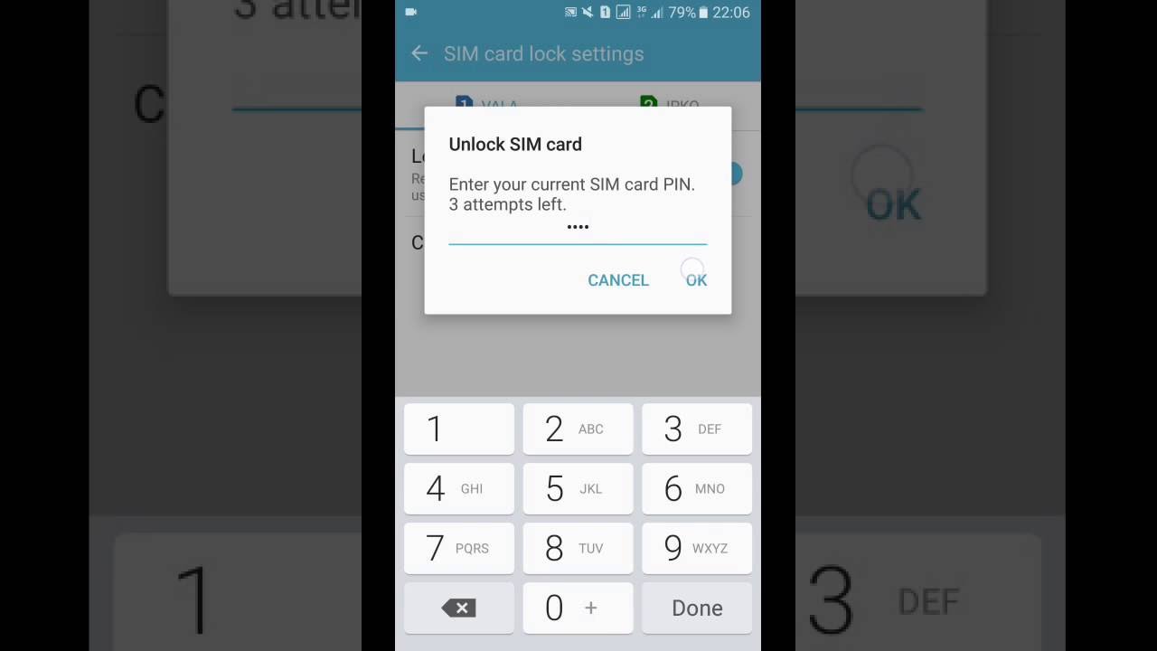 Remove PIN code of SIM card lock Android - YouTube