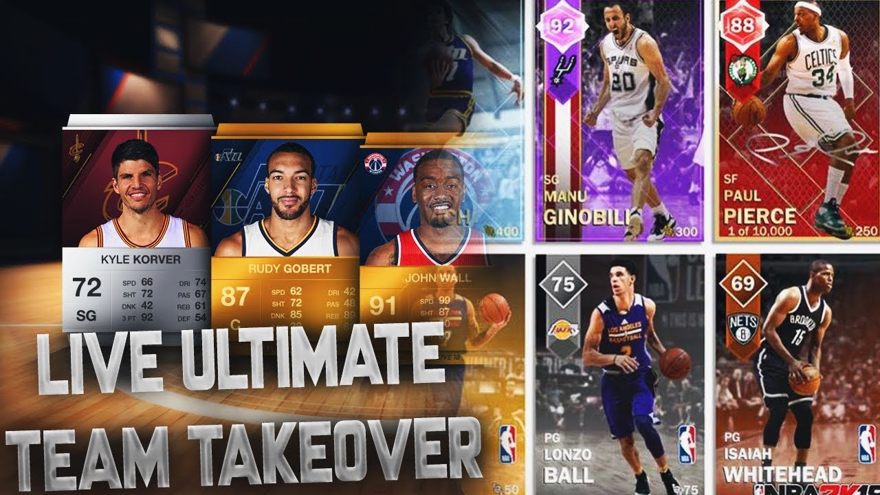 NBA LIVE 18 ULTIMATE TEAM TAKING OVER NBA 2K18 MYTEAM!!