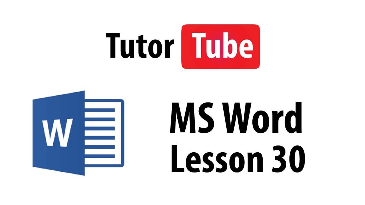 MS Word Tutorial - Lesson 30 - Bullets and Numbering - YouTube