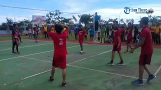 Suasana Pembukaan Turnamen Voli Kapolres Cup