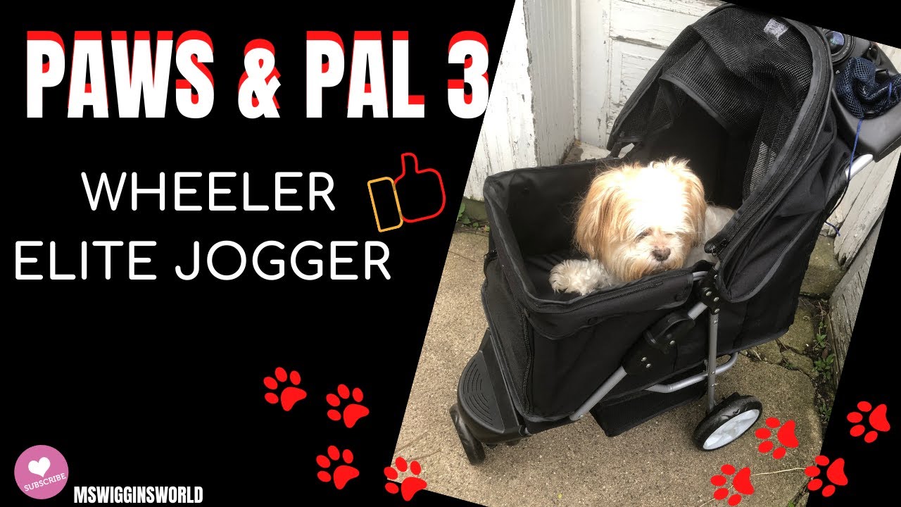 paws & pals 3 wheeler elite jogger pet stroller