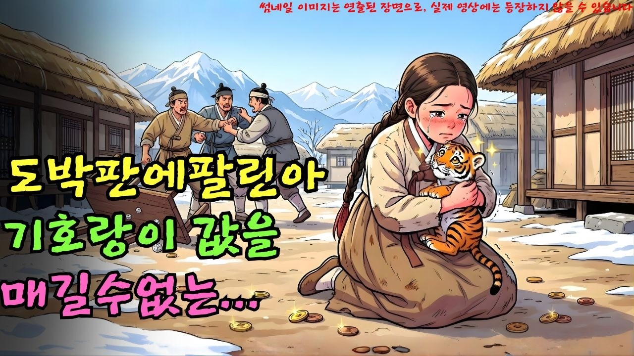 👌잠자기전 듣는 옛날이야기 1시|도박판에 팔린 아기 호랑이, 값을 매길 수 없는 소녀의 연민과 숲속의 기적ㅣ옛날이야기 ㅣ민담 ㅣ오디오북ㅣ전설ㅣ설화 ㅣ야담