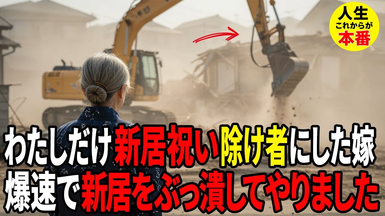 新築に2700万援助し、散々こき使った挙句、新築祝いに招待せず便利な家政婦、ATM扱いしてくる息子夫婦の家を叩き潰してやりました！【人生これからが本番】
