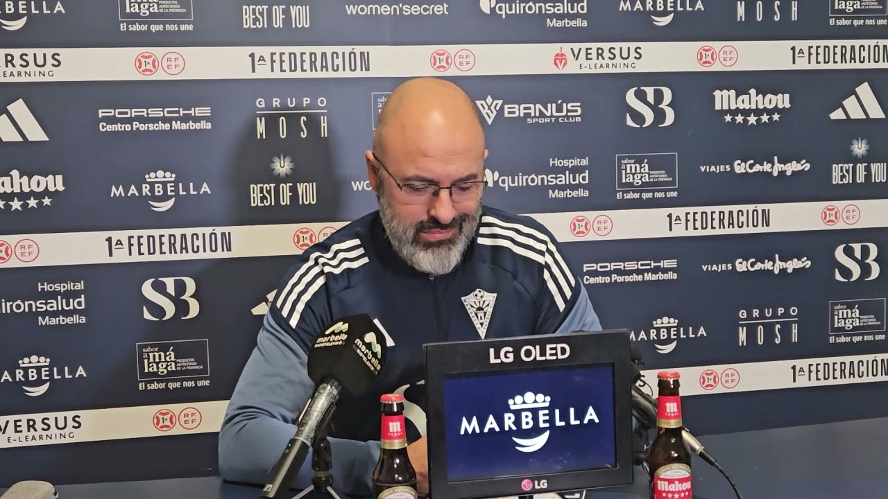 Rueda de Prensa previa Jornada 18 1 RFEF Villareal B vs Marbella FC. Habla David Movilla