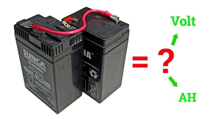How to Connect 6V Batteries in Series & Parallel  |  two batteries in series