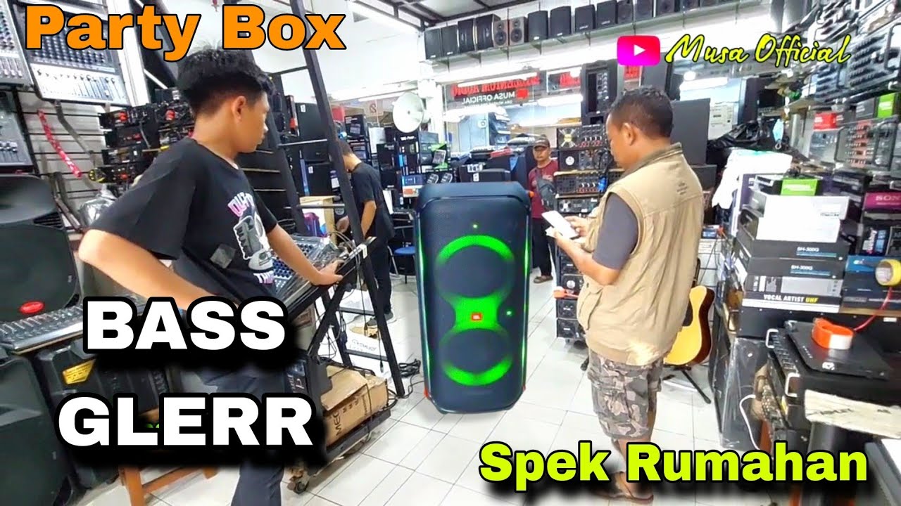 Speaker Portabel Paling BAGUS BASS GLER ! Cobain JBL PARTYBOX 710 YouTube