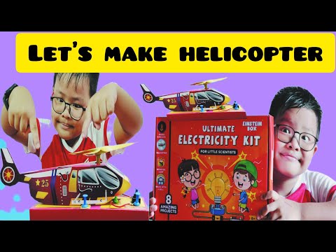 How To Make DIY Helicopter With Ultimate Electricity Kit | Einstein Box Review & Unboxing