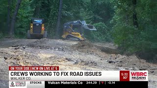 Crews working to fix road issues