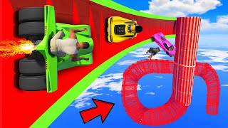 SHINCHAN AND FRANKLIN TRIED THE IMPOSSIBLE WALL RIDE TUBE TUNNEL PARKOUR CHALLENGE GTA 5