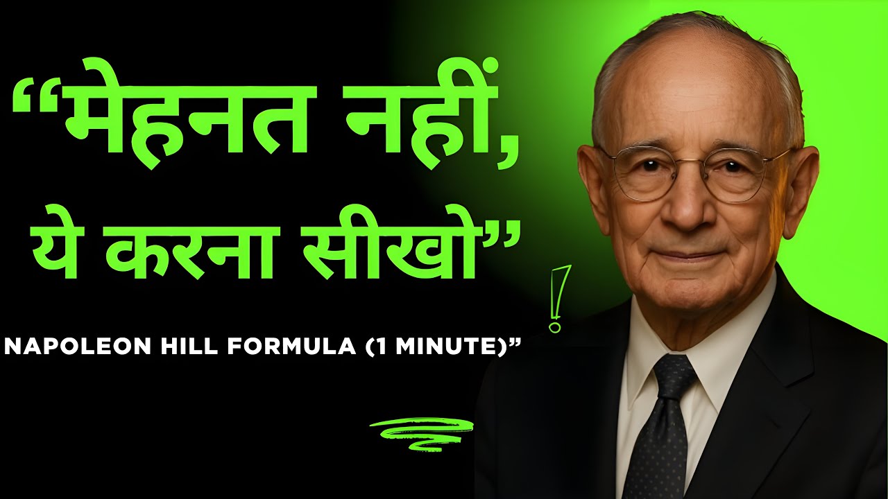 कैसे खुद को काम करने के लिए मजबूत बनाए और अपने सपनों को बहुत कम समय में पूरा करें - Napoleon Hill