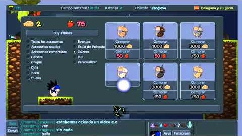 Ooregano And Zenglove comprando gorro de 4001 transformice