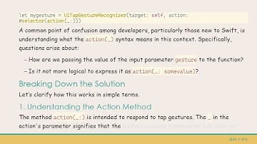 Understanding UITapGestureRecognizer Syntax in Swift