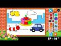 Coloring Games for Kids 🎨 | Fun Paint, Color by Numbers & Drawing Game for Toddlers (EP - 19)