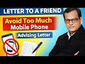 Madhyamik 2026 letter writing#advise friend not to use too much mobile phone#how to write it