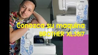 Máquina de coser recta Brother LX3817 portable aqua 110V