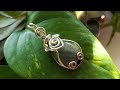 Wire Wrap Tear Drop Pendant