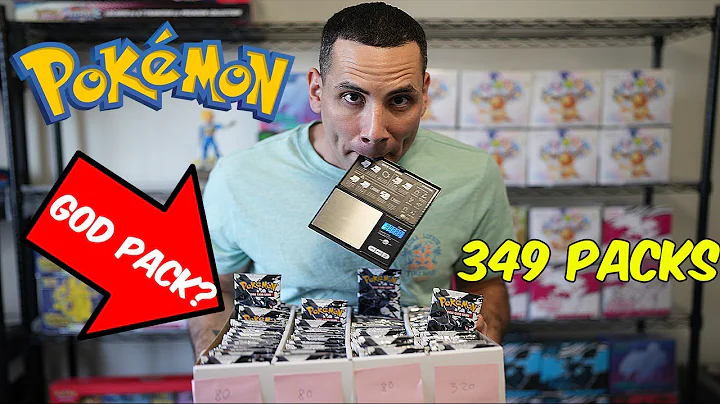 I Weighed 349 Pokemon Packs to Find A God Pack!